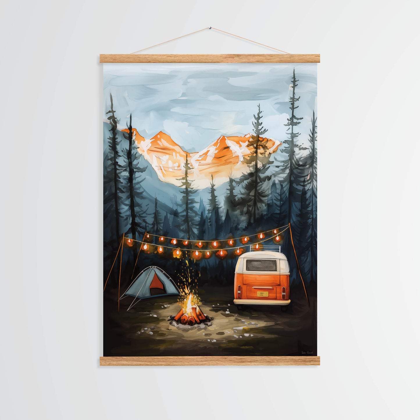 Poster Hanger - FSC Oak - Magnetic (frame alternative)