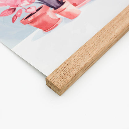 Poster Hanger - FSC Oak - Magnetic (frame alternative)