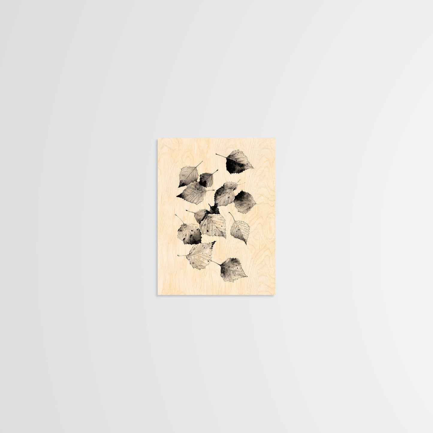 Birch Leaves - Wood Print