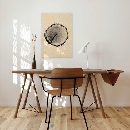 Birch Stump - Wood Print
