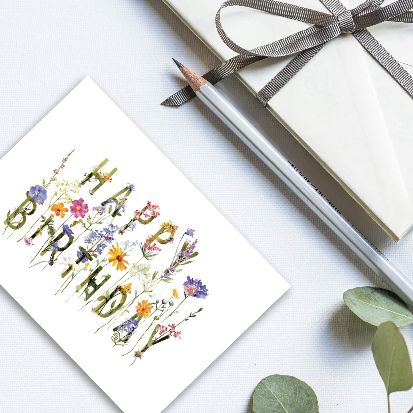 Birthday Card Set 2 - Flowers - 4 cards