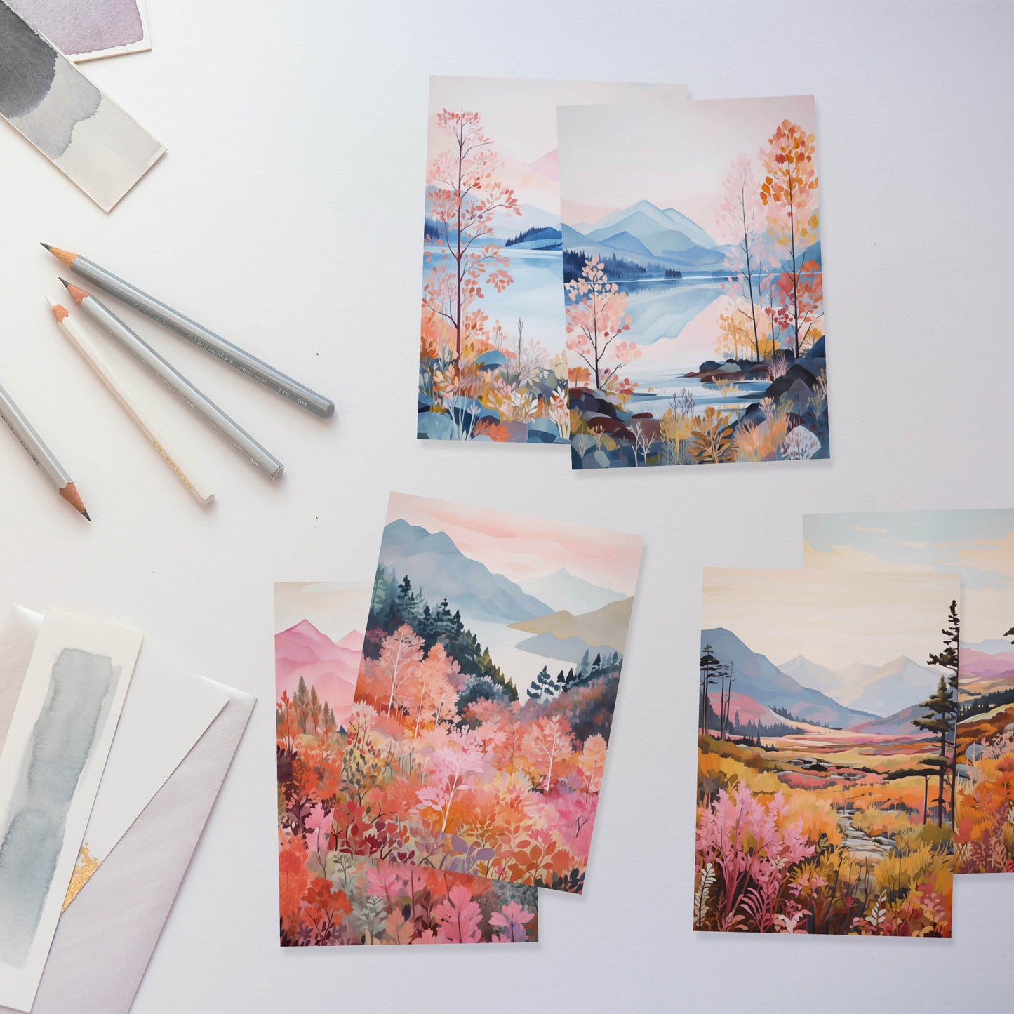 Card Set 4 - Landscapes - 6 cards
