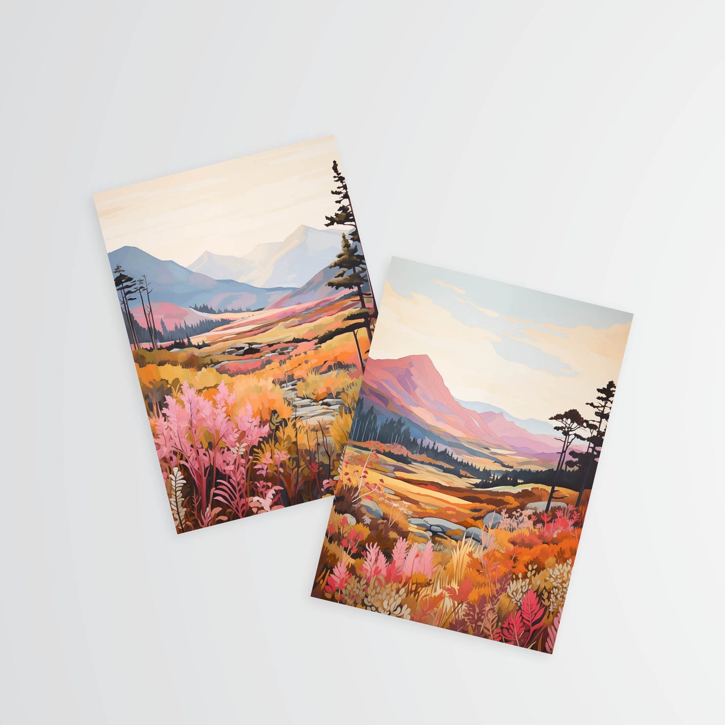 Card Set 4 - Landscapes - 6 cards