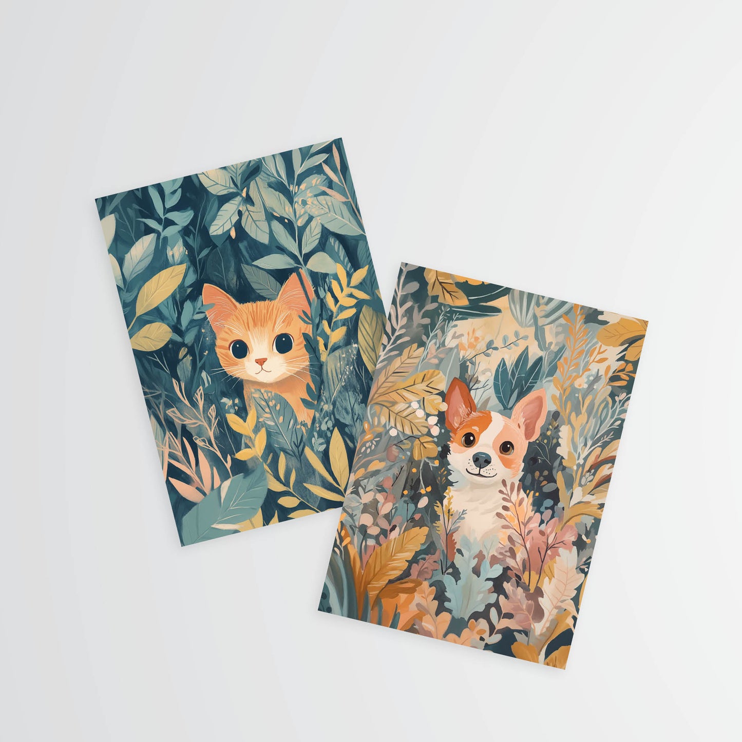 Card Set 5 - Cats & Dogs - 4 cards